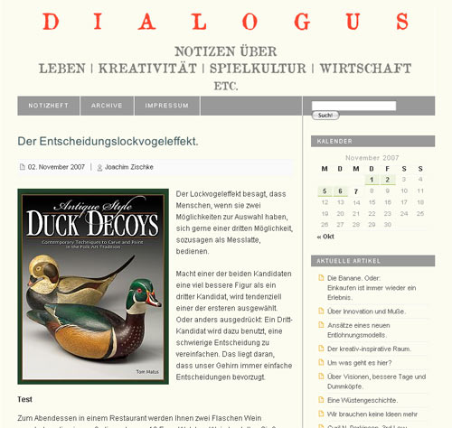 Dialogus Blog