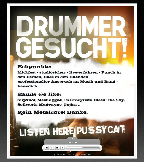 Drumer gesucht